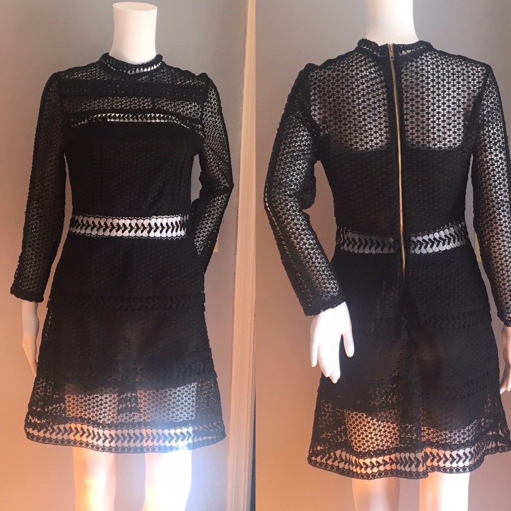 Allison New York Black Lace Dress Siz…